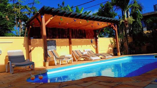 Jolie Villa Santa avec piscine privée Pointe aux Piments Exterior foto